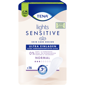 Tena Lights Sensitive Ultra Verbanden Normal 16 Stuks - JUMBO