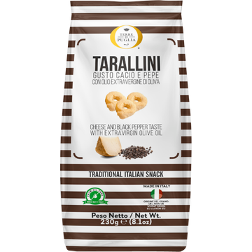 Terre di Puglia Tarallini Cheese & Pepper - JUMBO