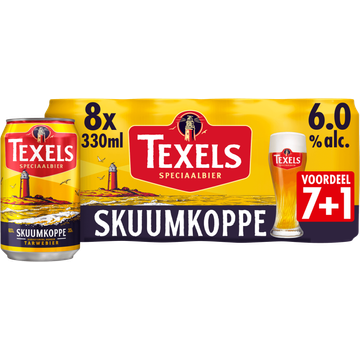 Texels Skuumkoppe Bier Blik 7+1 x 330ml - JUMBO