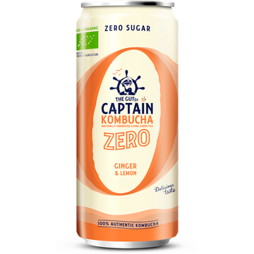 The Gutsy Captain Kombucha Zero Ginger & Lemon - JUMBO