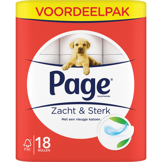 Toiletpapier 18 rollen zacht & sterk - Dirk