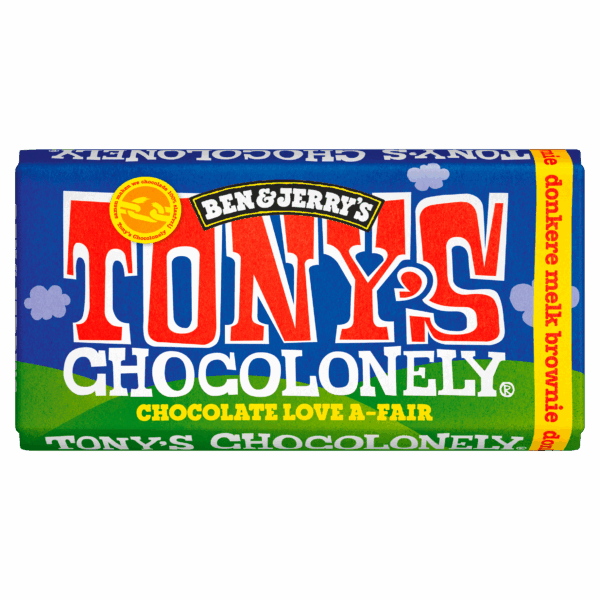 Tony's Chocolonely B&J Donkere melk brownie - PLUS