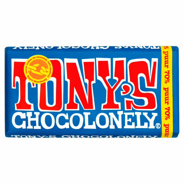 Tony's Chocolonely Chocoladereep Puur Fairtrade - PLUS
