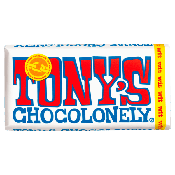 Tony's Chocolonely Chocoladereep Wit Fairtrade - PLUS