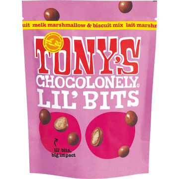 Tony's Chocolonely Lil' Bits Melk Marshmallow & Biscuit Mix - JUMBO