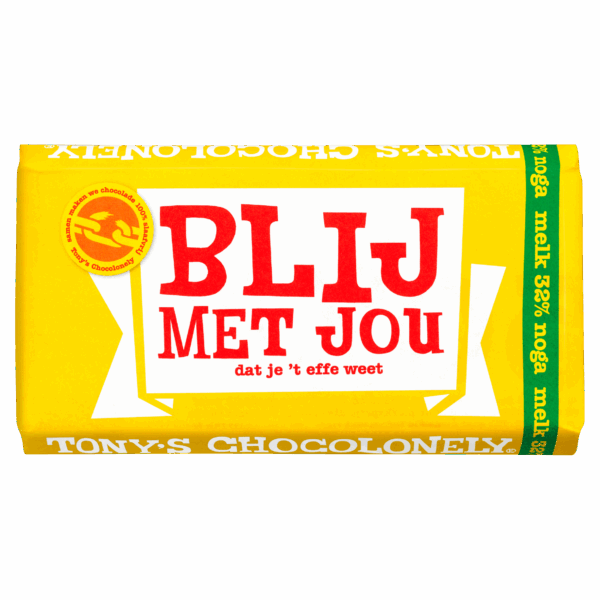 Tony's Chocolonely Melk Noga Liefde - PLUS