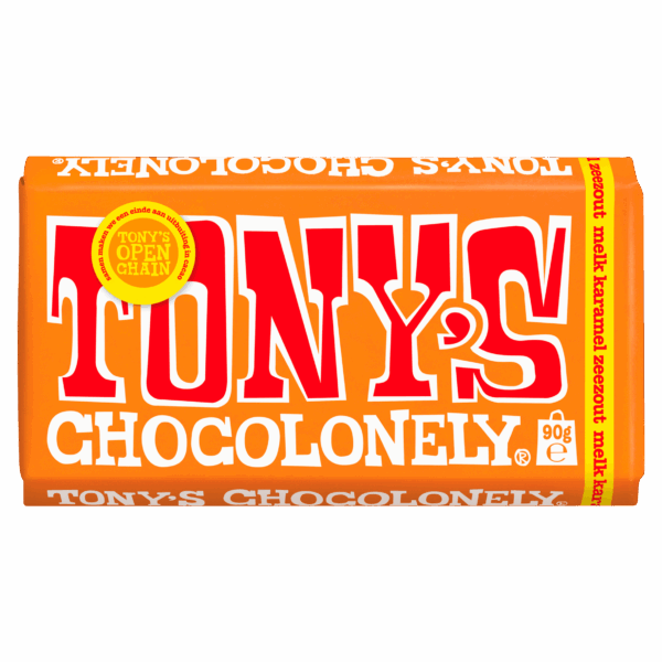 Tony's Chocolonely Melk karamel zeezout - PLUS