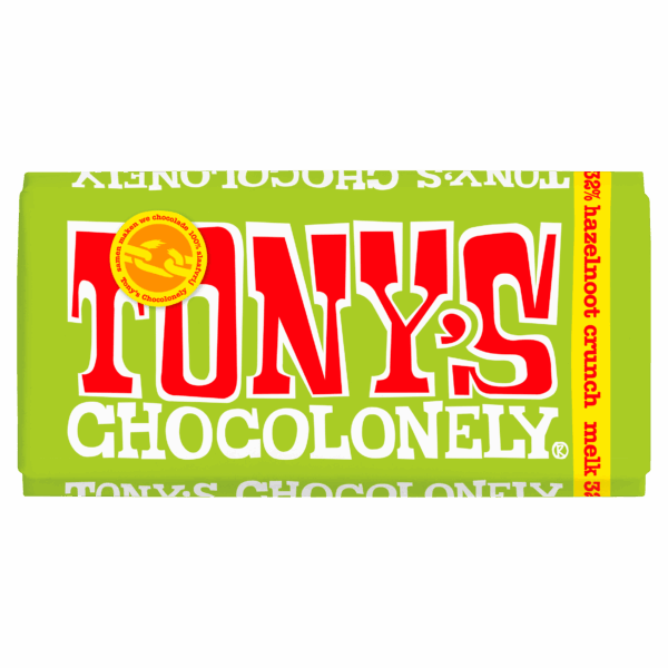 Tony's Chocolonely Melk romige hazelnoot crunch - PLUS