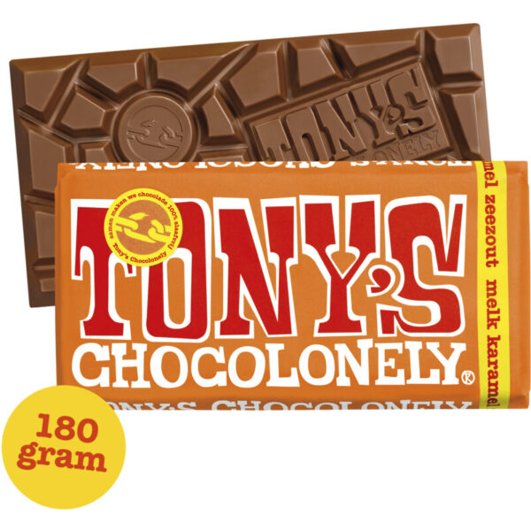 Tony's Chocolonely Reep Melk Karamel Zeezout - Albert Heijn