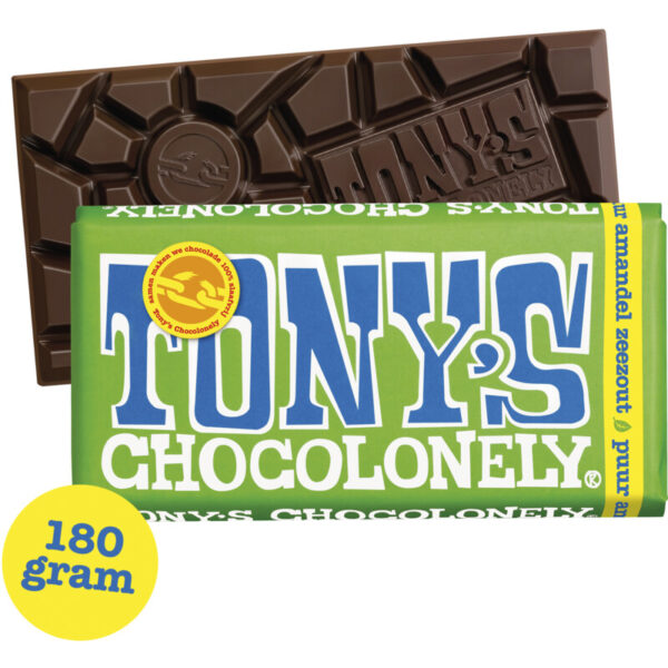 Tony's Chocolonely Reep Puur Amandel Zeezout - Albert Heijn