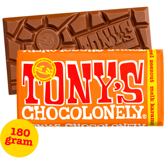 Tony's Chocolonely melk karamel zeezout - Dirk