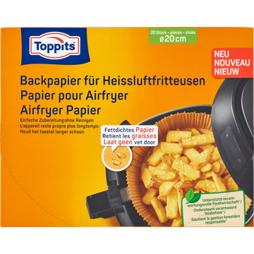 Toppits Airfryer Papier 20 Stuks - JUMBO