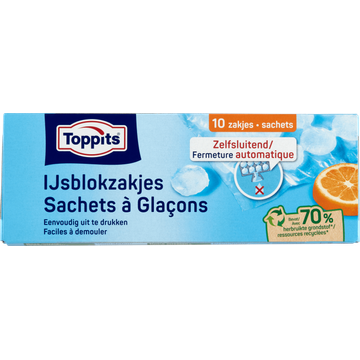 Toppits IJsblokzakjes 10 Stuks - JUMBO