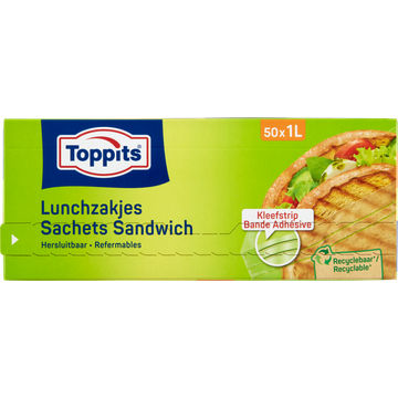 Toppits Lunchzakjes 1 L 50 Stuks - JUMBO