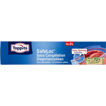 Toppits SafeLoc Diepvrieszakken 3 L 15 Stuks - JUMBO