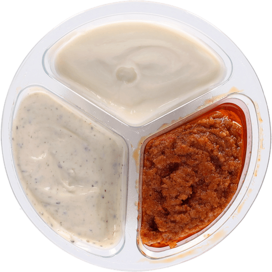 Trio dip aioli truffelmayo tom.tapenade - Dirk