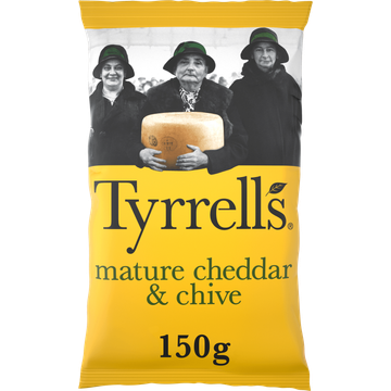 Tyrrell's Slow-Cooked Crisps Mature Cheddar & Chive - JUMBO