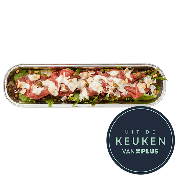 Uit de keuken van PLUS Carpaccio schuitje - PLUS