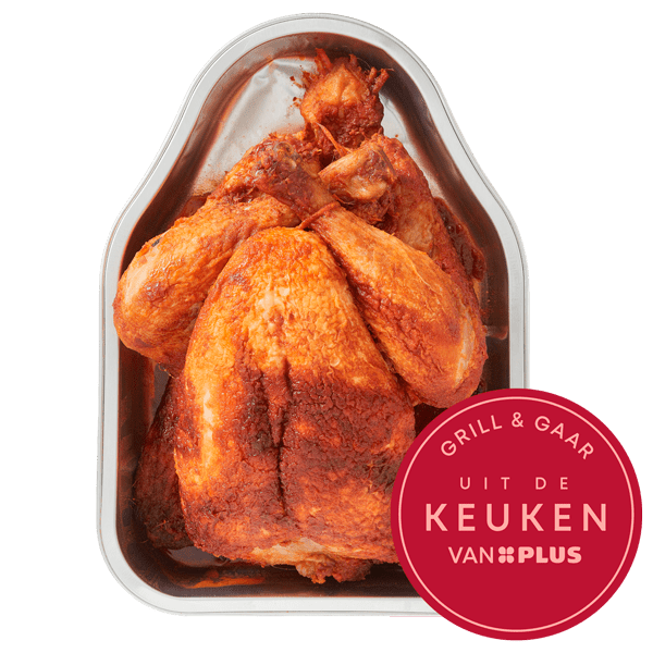 Uit de keuken van PLUS Grill & Gaar Gegrilde Hele Kip - PLUS