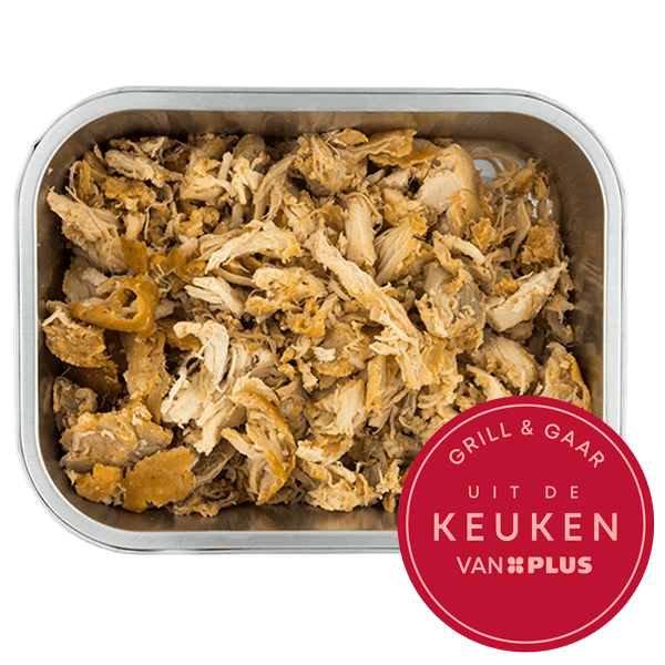 Uit de keuken van PLUS Grill & Gaar Pulled Chicken - PLUS