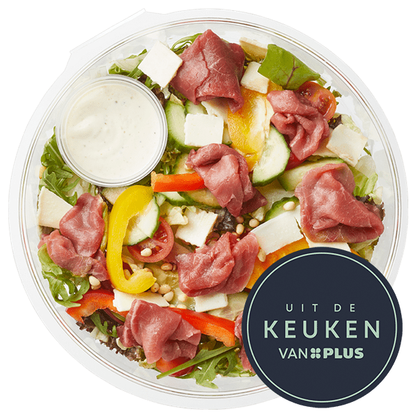 Uit de keuken van PLUS Lunchsalade carpaccio truffelmayo - PLUS