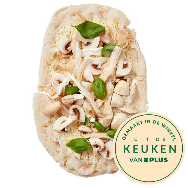 Uit de keuken van PLUS Pinsa Funghi - PLUS
