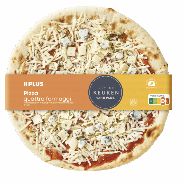 Uit de keuken van PLUS Pizza Quattro Formaggi - PLUS