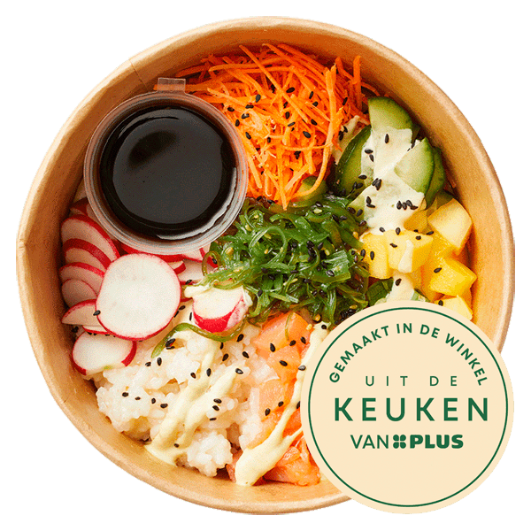 Uit de keuken van Poke bowl zalm - PLUS