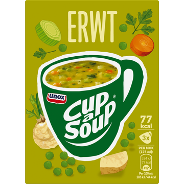 Unox Cup-a-Soup Erwt 3 x 175ml - JUMBO