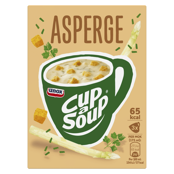 Unox Cup-a-soup asperge 3 stuks - Dirk