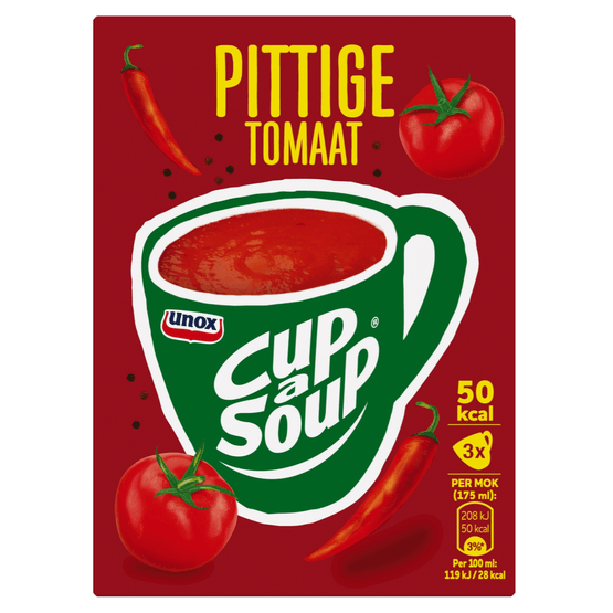 Unox Cup-a-soup pittige tomaat - Dirk