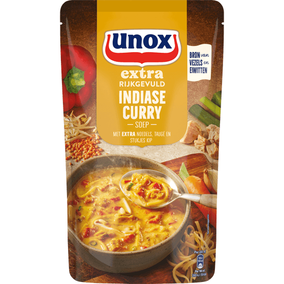 Unox Curry soep extra rijkgevuld - Dirk