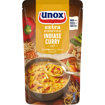 Unox Extra Rijkgevuld Soep In Zak Indiase Curry - JUMBO