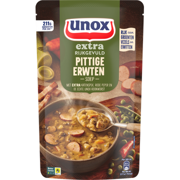Unox Extra Rijkgevuld Soep In Zak Pittige Erwten - JUMBO