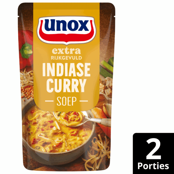 Unox Soep in zak Indiase curry extra gevuld - PLUS