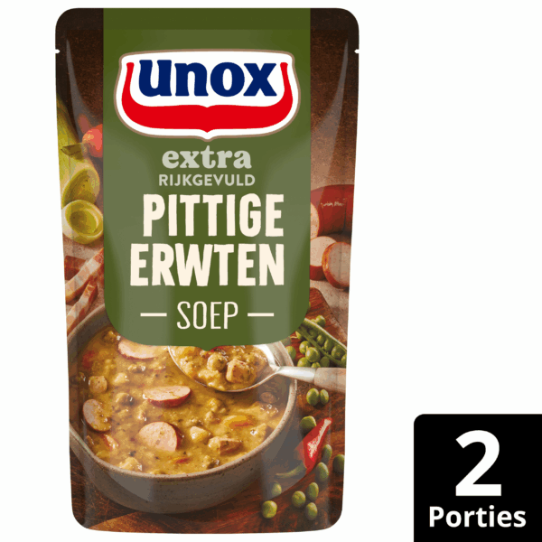 Unox Soep in zak Pittige Erwtensoep - PLUS