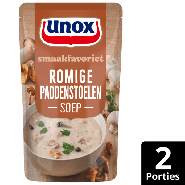 Unox Soep in zak Rom. Paddenstoelensoep - PLUS