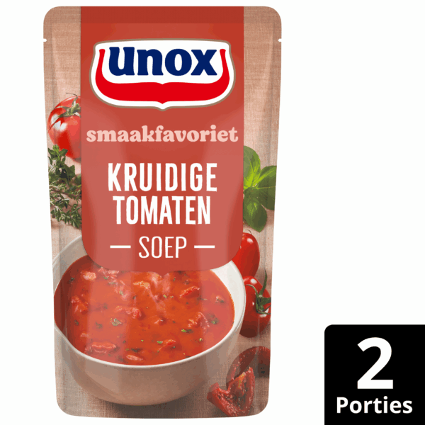 Unox Soep in zak kruidige tomatensoep - PLUS