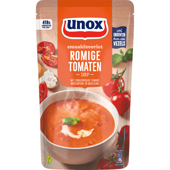 Unox Soep in zak romige tomatensoep - Dirk