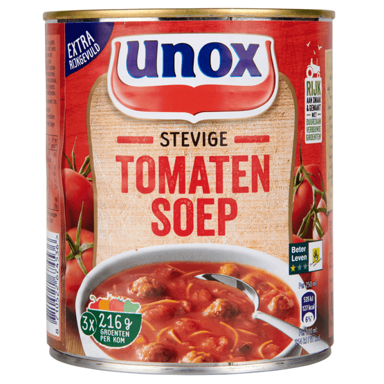 Unox Stevige tomatensoep - Dirk