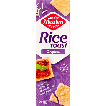 Van Der Meulen Rice Toast Original 2 x 15 Stuks - JUMBO