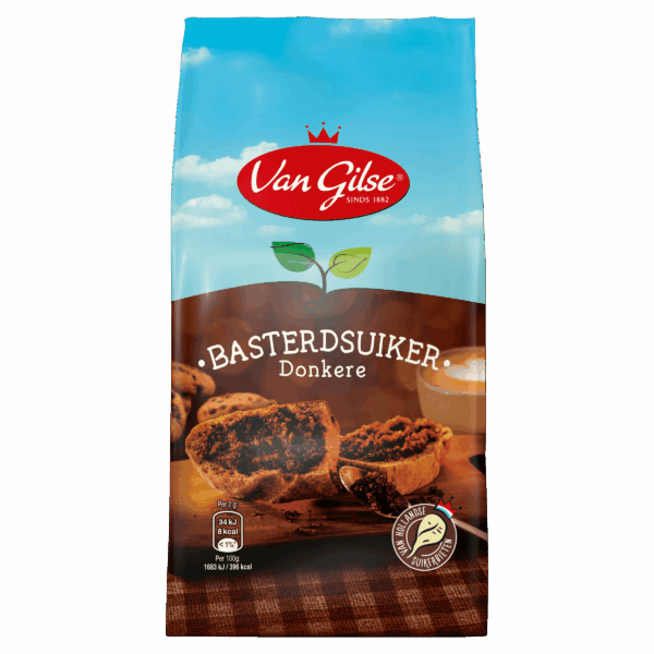 Van Gilse Basterdsuiker donker - PLUS