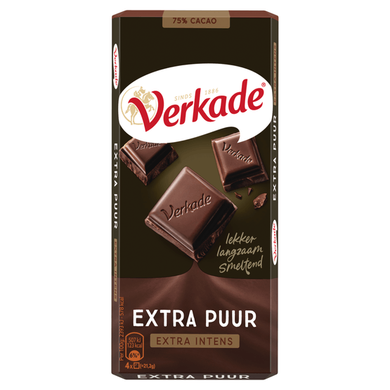 Verkade Chocoladereep extra puur - Dirk