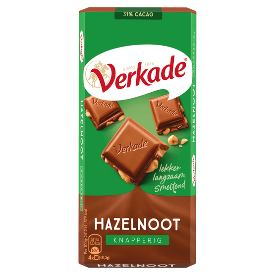 Verkade Chocoladereep hazelnoot - Dirk