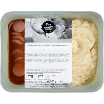 Vers Aan Tafel Zuurkoolstamppot met Spekjes en Schijfjes Rookworst - JUMBO