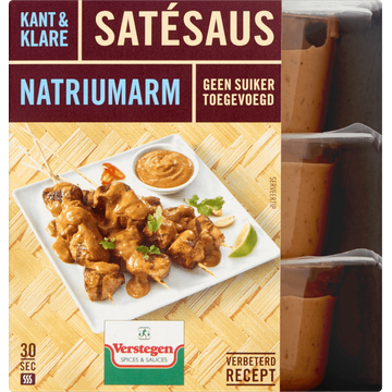 Verstegen Kant & Klare Satésaus Natriumarm - JUMBO