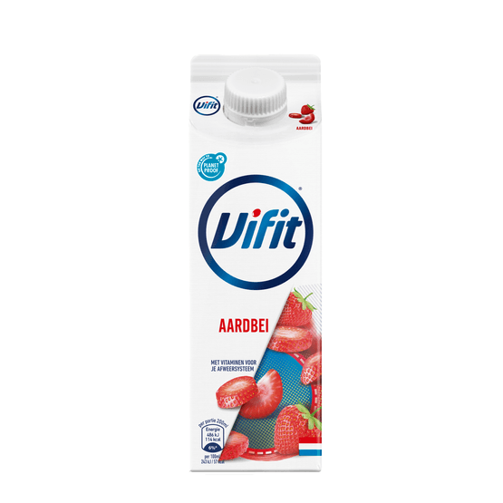 Vifit Drinkyoghurt aardbei - Dirk