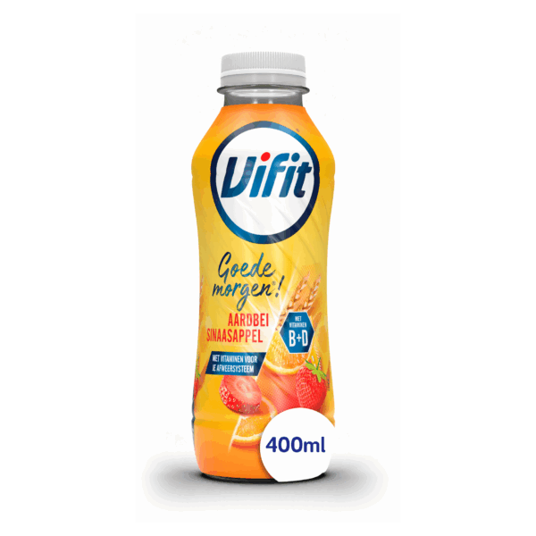 Vifit Goedemorgen drink aardbei sinaasappel - PLUS