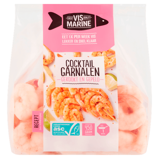 Vis Marine Cocktailgarnalen staart gepeld - Dirk