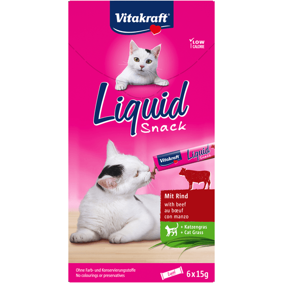 Vitakraft Kattensnacks liquid rund 6 st. - Dirk